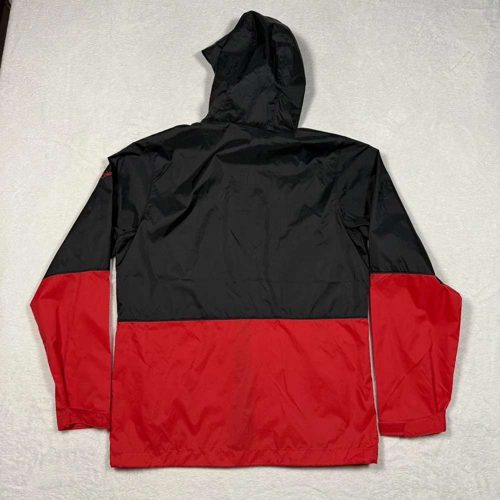 Nebraska Cornhuskers Jacket Mens Small Columbia Hooded Windbreaker NCAA Football